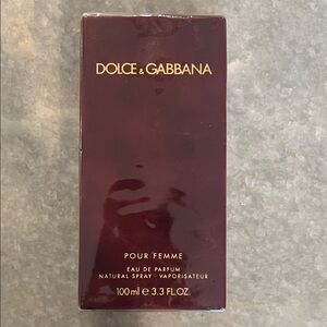 Dolce & Gabbana Burgundy and Gold Pour Femme Box NWT
